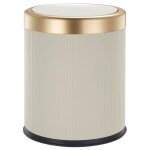 Poubelle push glint dor plastique 8l