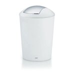 Poubelle de salle de bain marta kela - 5 l - blanc