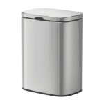 Poubelles de salle de bain - wenko - poubelle murale en inox brillant sare - argentée - 5 l Poubelles de salle de bain - wenko - poubelle murale en inox brillant sare - argentée - 5 l
