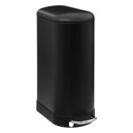 Poubelle slim � p�dale m�tal 30l ariane noir - 5 five simply smart