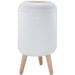 Poubelle sur pied de salle de bain push - limo - kitchen move - 9l - bois design Poubelle sur pied de salle de bain push - limo - kitchen move - 9l - bois design