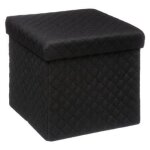 Pouf carr design paris prix mix nmodul noir - tissu - contemporain - 1 place - l. 31 x l. 31 x h. 30 ...