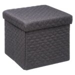 Pouf carré design paris prix - mix nmodul - tissu - gris foncé - 1 place Pouf carré design paris prix - mix nmodul - tissu - gris foncé - 1 place