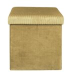 Pouf & coffre de rangement vintage - paris prix - giulia jaune - polyester - assise confortable & douce ... Pouf & coffre de rangement vintage - paris prix - giulia jaune - polyester - assise confortable & douce ...