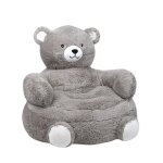 Pouf enfant leo gris