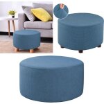 Pouf extensible housses pouf rond couvre repose - pieds amovible couvre pouf de rangement prot�ger les ...
