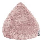 Pouf fluffy l vieux rose