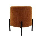 Pouf rebecca mobili semal 435x38x38 tissu polyester acier orange noir moderne Pouf rebecca mobili semal 435x38x38 tissu polyester acier orange noir moderne