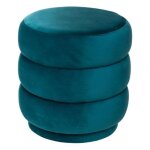 Pouf - paris prix - sinan - effet velours - vert - design & Élégant Pouf - paris prix - sinan - effet velours - vert - design & Élégant