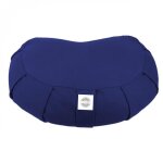 Pouf zafu coussin de méditation yoga - demi - lune - 44 x 27 x 13 cm - bleu - vivezen Pouf zafu coussin de méditation yoga - demi - lune - 44 x 27 x 13 cm - bleu - vivezen