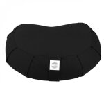 Pouf zafu coussin de méditation yoga - demi - lune - 44 x 27 x 13 cm - noir - vivezen Pouf zafu coussin de méditation yoga - demi - lune - 44 x 27 x 13 cm - noir - vivezen