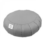 Pouf zafu coussin de m�ditation yoga - rond - 38 x 38 x 13 cm - gris - vivezen