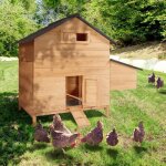 Idmarket poulailler chalet xl pour poules avec pondoir en bois