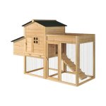 Poulailler avec enclos et potager - 4 poules - l. 168 x p. 64 x h. 109 cm - naturel - campora Poulailler avec enclos et potager - 4 poules - l. 168 x p. 64 x h. 109 cm - naturel - campora