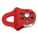 Poulie de treuil robuste - salalis - 4t - couleur rouge - installation facile - diam�tre 12mm