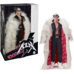 Poupe articule ken rocker rebelle - barbie - tenue rocker - socle inclus - mixte - 3 ans et plus