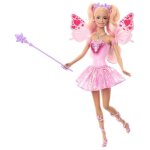 Poup�e barbie f�e - ailes et tenue avec changement de couleur