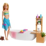 Poupée barbie - mattel - gjn32 - ensemble de jeu avec baignoire et accessoires Poupée barbie - mattel - gjn32 - ensemble de jeu avec baignoire et accessoires