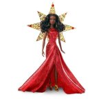 Poupe barbie nol 2017 nikki - mattel - dyx40 - robe fourreau rouge - coffret premium