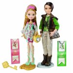 Poupes ever after high - mattel - coffret duo ashlynn & hunter - fille - beige