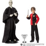 Poupes harry potter et voldemort - figurines articules avec baguettes de sorcier - ds 6 ans