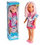 Poup�e nancy - un jour de couleur - cheveux et tenue color�s - 42 cm