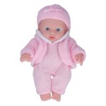 Poup�e de simulation b�b� omabeta - teint clair - 8 po - jouets de poup�e - pull rose q8g - 002