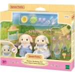 Poup�e - sylvanian families - le fr�re et la s?ur lapin b�lier - jardinage - articul�s - multicolore