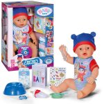 Poupon - baby born - jonas - 10 fonctions r�alistes - 10 accessoires - bleu et rouge - 43cm - d�s 3 ans ...