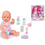 Poupon interactif nenuco couche magique - rose - accessoires inclus