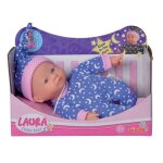 Poupon laura phosphorescent 20cm - simba - corps souple et pyjama �toil�