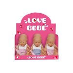 Poupon nouveau - n� 32cm love bebe - rose - mixte
