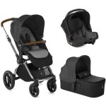 Poussette 3 en 1 jane kawai - nacelle micro bb - coque i - koos cold black - tout chemin - compacte - ...