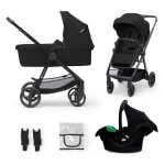 Poussette 3 en 1 combin�e kinderkraft newly avec si�ge auto i - size syst�me de voyage l�g�re 75 kg plie ...