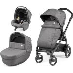 Poussette 3 en 1 peg perego futura - nacelle - coque primo viaggio sl quartz