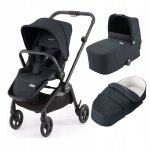 Poussette 3 en 1 recaro sadena avec sige promenade + nacelle + nacelle lgre