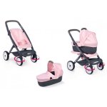 Maxi cosi - combi poussette landau 3 en 1 rose metal - 545x385x64cm - pour poupon et poupee 42cm - set ...