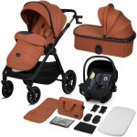 Poussette bb 3en1 lionelo layla - naissance jusqu 22kg - inclu nacelle sige auto isize sac et accessoires ...