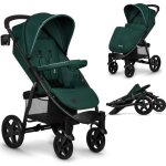 Poussette bb canne universelle lionelo annet plus - jusqu 22 kg - vert - roues en mousse eva