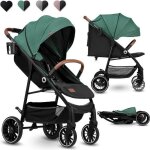 Poussette b�b� compacte lionelo alexia - de 6 � 36 mois - capote xxl - moustiquaire incluse - vert