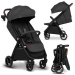 Poussette compacte lionelo ingrid - amortissements - jusqu� 22 kg - l�g�re & pliable - gris