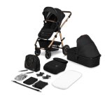 Poussette combine 2en1 lionelo amber - pack poussette canne nacelle sac et accessoires - grand rous ...