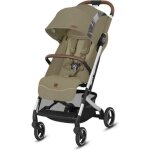 Poussette citadine gb qbit + all - city ch�ssis chrome / noir si�ge vanilla beige 2020 - compacte et ...