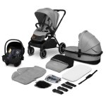 Poussette combine 3en1 lionelo mika - jusqu 22kg - pack poussette nacelle sige auto et accessoires ...