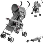 Poussette super lgre et petite jusqu 14 kg dossier rglable double roues pivotantes en mousse pliable ...