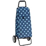 Poussette de marche - sidebag - 2 roues - carlux - 55 l - pois bleu ciel