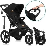 Poussette tout terrain lionelo azura - sportive - jusqu 22kg - frein double - pompe inclus - noir