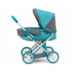 Poussette pour poup�e alice prestige vert menthe / gris - milly mally - pour poup�es jusqu� 40cm