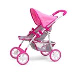 Poussette de poup�e - milly mally - natalie - 54 cm - rose / gris - pour filles � partir de 3 ans