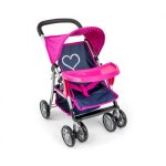 Poussette pour poup�es pliable milly mally kate - rose - a partir de 3 ans - pour les filles